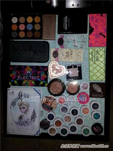 巧手改造磁性黑板,变成化妆品收纳板!