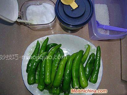 糖醋虎皮辣椒做法的详细图解 