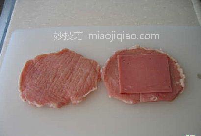 美味起司火腿炸猪排做法的详细图解