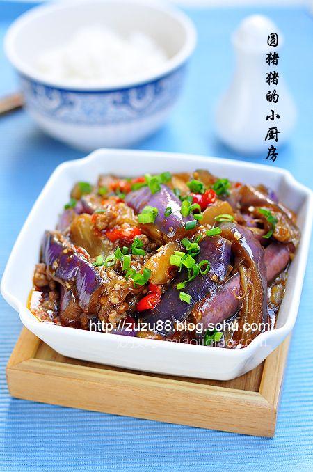 鱼香茄子(非油炸版)的做法