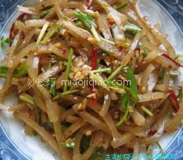 拌肉皮丝的做法