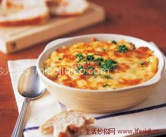 焗海鲜通心粉的做法