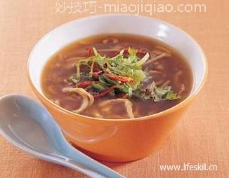 酸辣肚丝汤