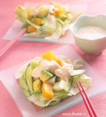 加州沙拉的简单做法 
