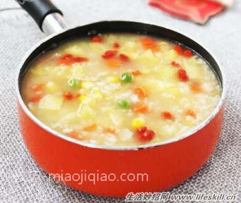 枸杞玉米五彩羹