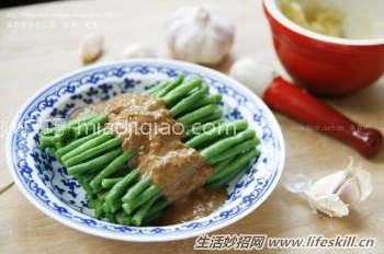 蒜蓉麻酱拌豇豆