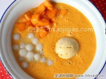 甜品榴芒小圆子的做法