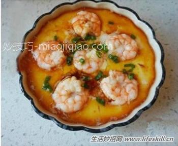 教你做出细腻嫩滑的鲜虾蒸蛋