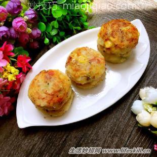巧做杂蔬土豆泥饼 
