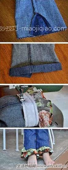 巧手改造宝宝穿不下的裤子
