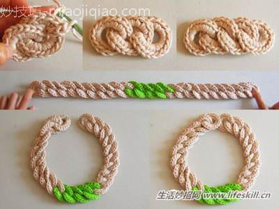 钩编首饰--项链及手链的编法