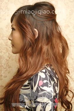 打造顶部蓬松感的秀发